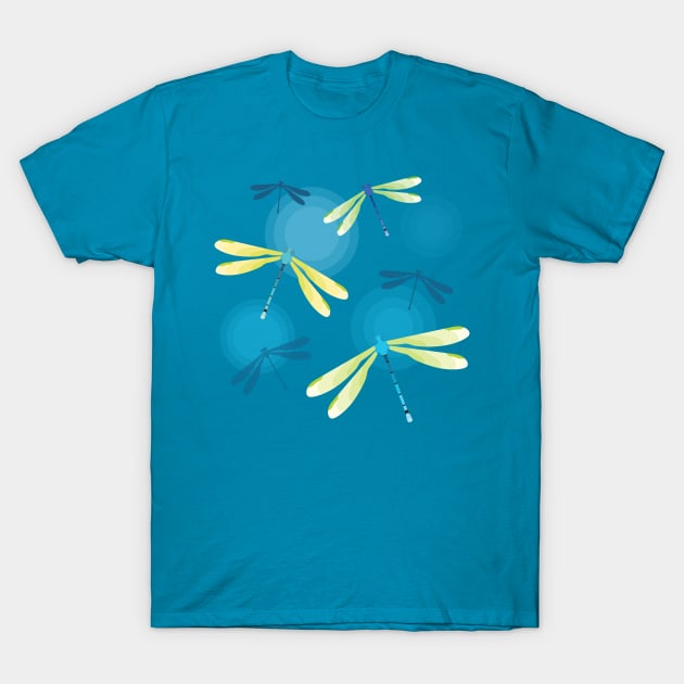 Little blue damselfly T-Shirt by Geramora Design